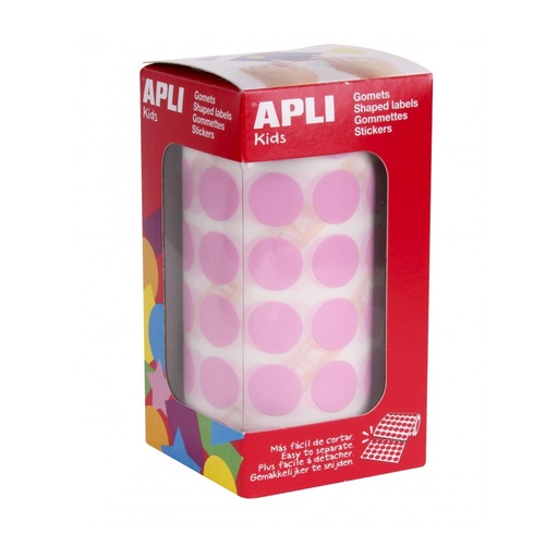 [11484] GOMETS APLI 11484 Ø 15MM REDONDOS ROSA 2832UN