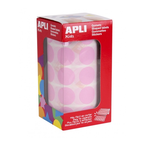 [11489] GOMETS APLI 11489 Ø 20MM REDONDOS ROSA 1770UN