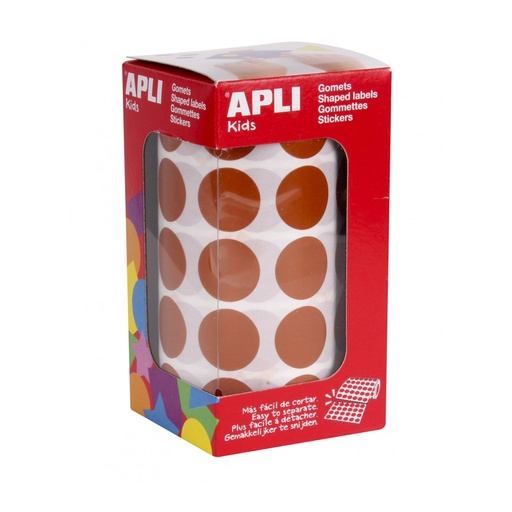 [11491] GOMETS APLI 11491 Ø 20MM REDONDOS MARRON 1770UN