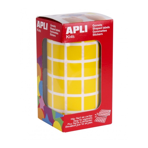 [12475] GOMETS APLI 12475 15x15 CUADRADO AMARILLO 2832UN