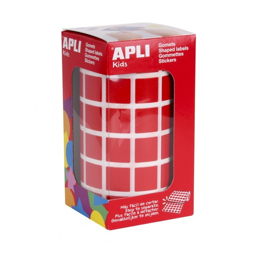 [12477] GOMETS APLI 12477 15x15 CUADRADO ROJO 2832UN