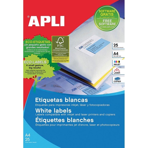 [1992] ETIQUETAS APLI 1992 63,5X 38,1 25H A4