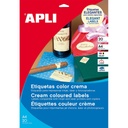 ETIQUETAS APLI 11843 70,0X 37,0 20H ROSA PASTEL A4