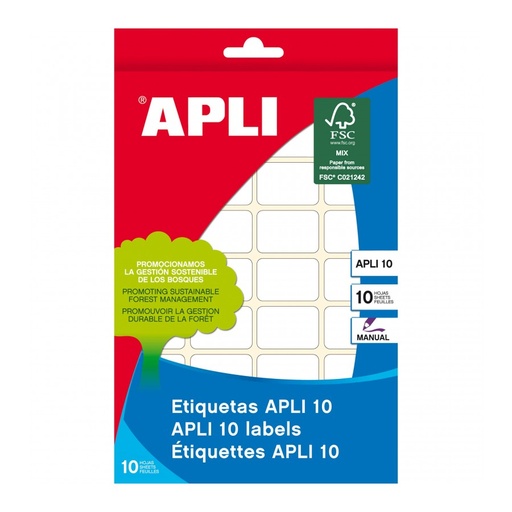 [1634] ETIQUETAS APLI 1634 10x16 APLI 10 810 UN