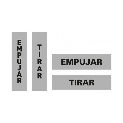 [12136] ETIQUETAS APLI 12136 114x114 EMPUJAR / TIRAR      