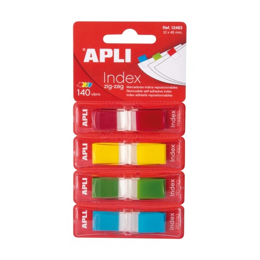 [12483] INDICE APLI 12483 12x45 ZIG- ZAG COL. SURT.  AUTOADH.140 UN