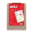 PORTA BLOC APLI 13781 A4 PLASTICO GRIS TRANSLUC.