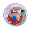 CHINCHETAS APLI 11733 COL. SURTIDOS 50UN