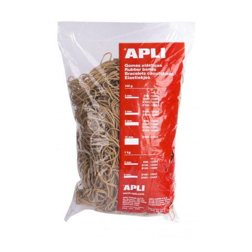 [12864] GOMAS APLI 12864 80x2 ELASTICAS 1KG