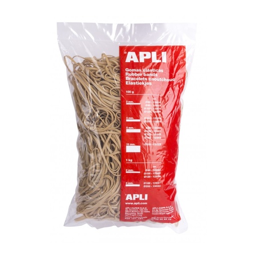 [12867] GOMAS APLI 12867 160x3 ELASTICAS 1KG