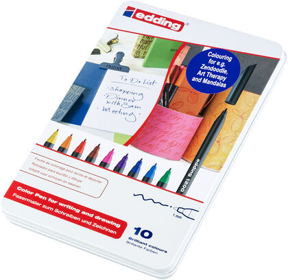 [1200/10 S] CAIXA EDDING 1200/10 S ROTULADOR COLORS