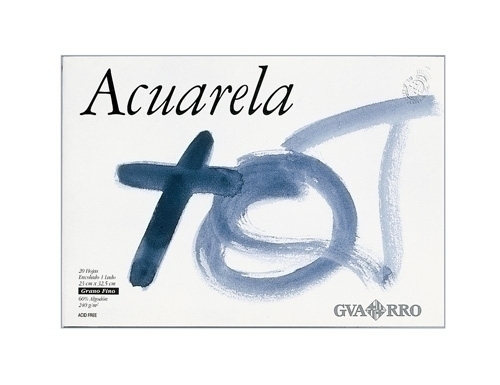 [200408037] Hoja 50x70 (25) 2B Guarro Acuarela 60% Fino 240g