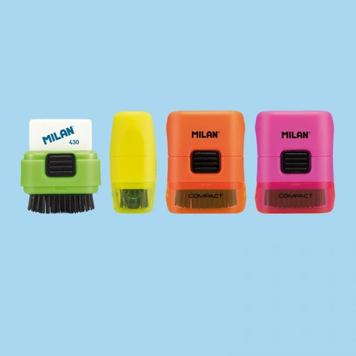 [4901116] EXPOSITOR MILAN 4901116 EXPOSITOR 16 ERASER&BRUSH COMPACT FLUO            NUEVO DISEÑO