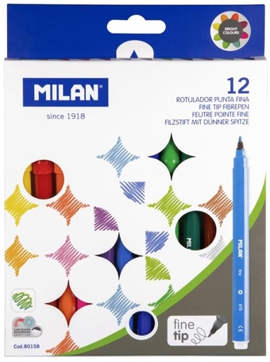 [80158] ROTULADORES MILAN 80158 BASE AGUA