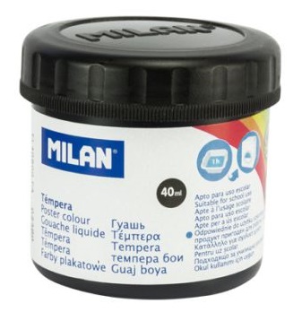 [0328006] TEMPERA MILAN 0328006 40ML COLOR NEGRO