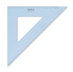 [567 31-45F] CAJA STAEDTLER. 567 3145 ESCUADRAS Y CARTABONES 10 UNIDADES ESCUADRA 45º / 45º, LONGITUD 32 CM