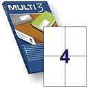 [04713] ETIQUETES MULTI 3 04713 105X148 MM. 100