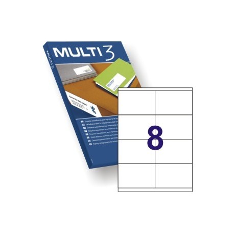 [04725] ETIQUETES MULTI 3 04725 105X70 MM. 100 F