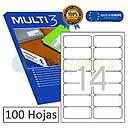 [04728] ETIQUETES MULTI 3 04728 99.1X38.1 MM. 10