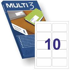 [10499] ETIQUETES MULTI 3 10499 99.1X57 MM. 100