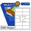[10520] ETIQUETES MULTI 3 10520 97X42.4 MM. 500