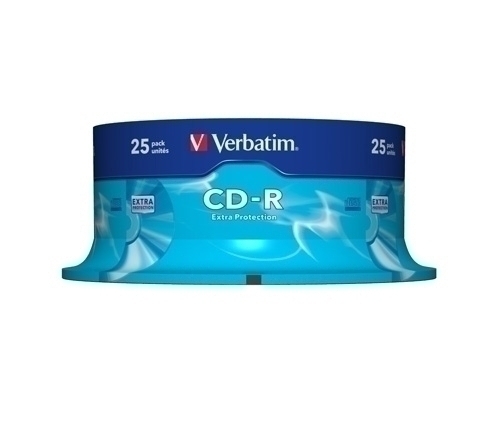 [43432] CD-R VERBATIM 43432CDR 80MN SPINDLE(X25) 700MB 52X