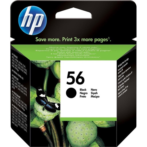 [C6656AE] CARTUCHO HP C6656AE Nº 56 PS100/30/230 NEGRO
