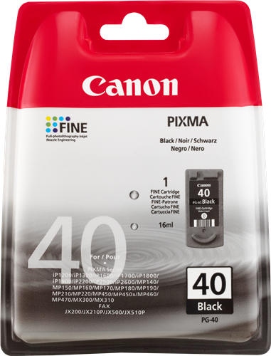 [CAN22308] TONER CANON0615B001 PIXMA MP150/170/450 PG-40  NEGRA(0615B001)  A