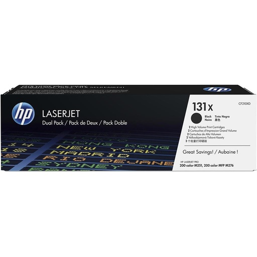 [CF210XD] TONER HP CF210XD  NR.131X (2X24K)NEGRO LJ COLOR M251 SERIES
