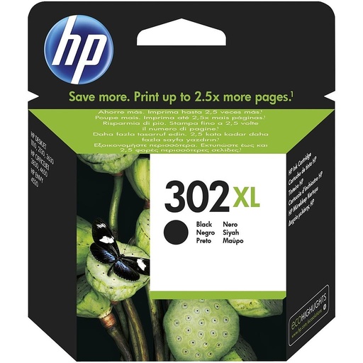 [F6U68AE] CARTUCHO HP F6U68AE Nº302XL NEGRO