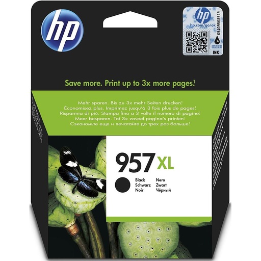 [L0R40AE] CARTUCHO HP L0R40AE  Nº 957XL NEGRO (L0R40AE) (3K)