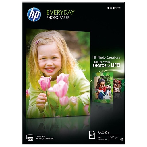 [Q2510A] PAPEL HP Q2510A PHOTOSATINADO/A4 USO DIARIO(175G)-100H A-5C