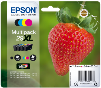 [T299640] PACK EPSON T299640 C.CLARIA HOME 29XL (C/M/Y/BL) XP435/330/235