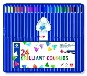 [156 SB24-I] ESTUCHE STAEDTLER 156 SB24-I ERGOSOFT AQUARELA 156, METALICO 24 LAPICES