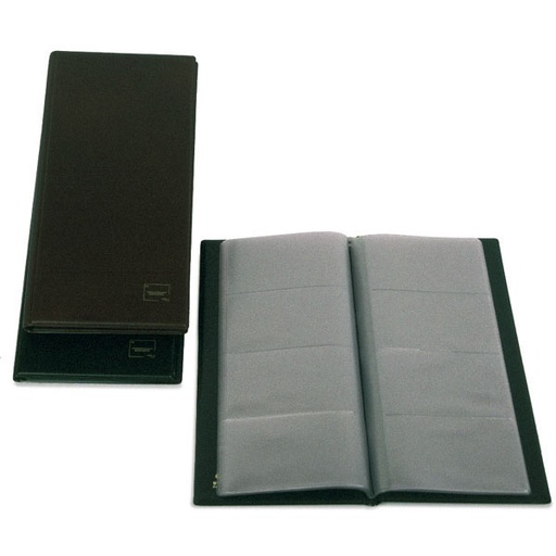 [03771010] TARJETERO GRAFO 03771010   AMERICANO "BASIC" PVC NEGRO
