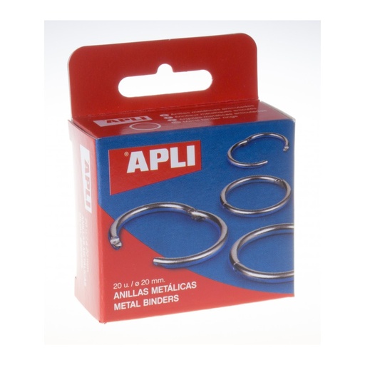 [451] ANILLAS APLI 451 20 MM METALICAS 20 UN