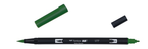 [ABT-177] ROTULADOR TOMBOW PINCEL TOMBOW ABT-177 DUAL BRUSH-177COLOR DARK JADE.