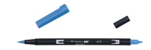 [ABT-493] ROTULADOR TOMBOW PINCEL TOMBOW ABT-493 DUAL BRUSH-493COLOR REFLEX BLUE.