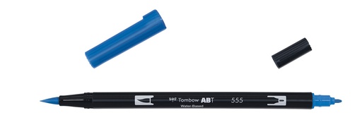 [ABT-555] ROTULADOR TOMBOW PINCEL TOMBOW ABT-555 DUAL BRUSH-555COLOR ULTRAMARINE.