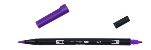 [ABT-636] ROTULADOR TOMBOW PINCEL TOMBOW ABT-636 DUAL BRUSH-636COLOR IMPERIAL PURPLE.