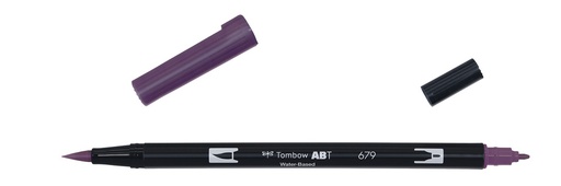 [ABT-679] ROTULADOR TOMBOW PINCEL TOMBOW ABT-679 DUAL BRUSH-679COLOR DARK PLUM.