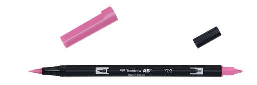 [ABT-703] ROTULADOR TOMBOW PINCEL TOMBOW ABT-703 DUAL BRUSH-703COLOR PINK ROSE.