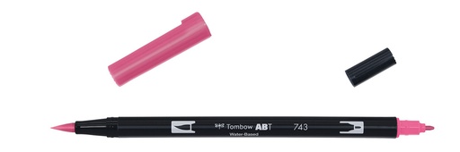 [ABT-743] ROTULADOR TOMBOW PINCEL TOMBOW ABT-743 DUAL BRUSH-743COLOR HOT PINK.