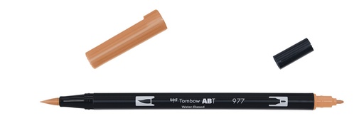 [ABT-977] ROTULADOR TOMBOW PINCEL TOMBOW ABT-977 DUAL BRUSH-977COLOR SADDLE BROWN.