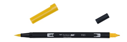 [ABT-985] ROTULADOR TOMBOW PINCEL TOMBOW ABT-985 DUAL BRUSH-985COLOR CHROME YELLOW.