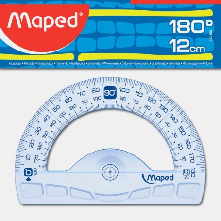 [242180] TRANSPORTADOR MAPED 242180 180º. BASE 12 CM 