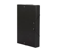[375BM34] CAJA PROJECTES 375BM-34 A4 GOMES 5 CM NEGRO