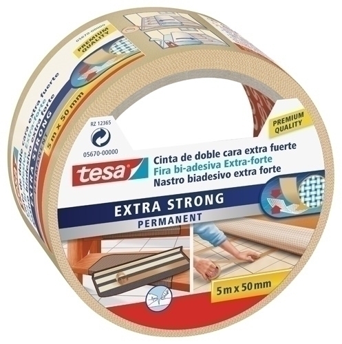 [11901132] CINTA TESA 11901132 DOBLE CARA MOQUETA ROLLO 5X50