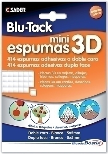 [1691] ADHESIVO BOSTIK BLU-TACK MINI ESPUMA 3D