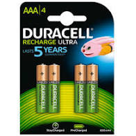 [940263] PILAS DURACELL 940263 03 AAA RECARGABLES 4 UNIDADES